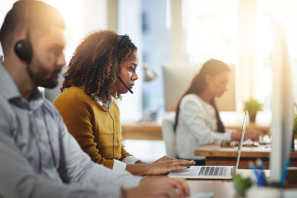 Three virtual assistants working