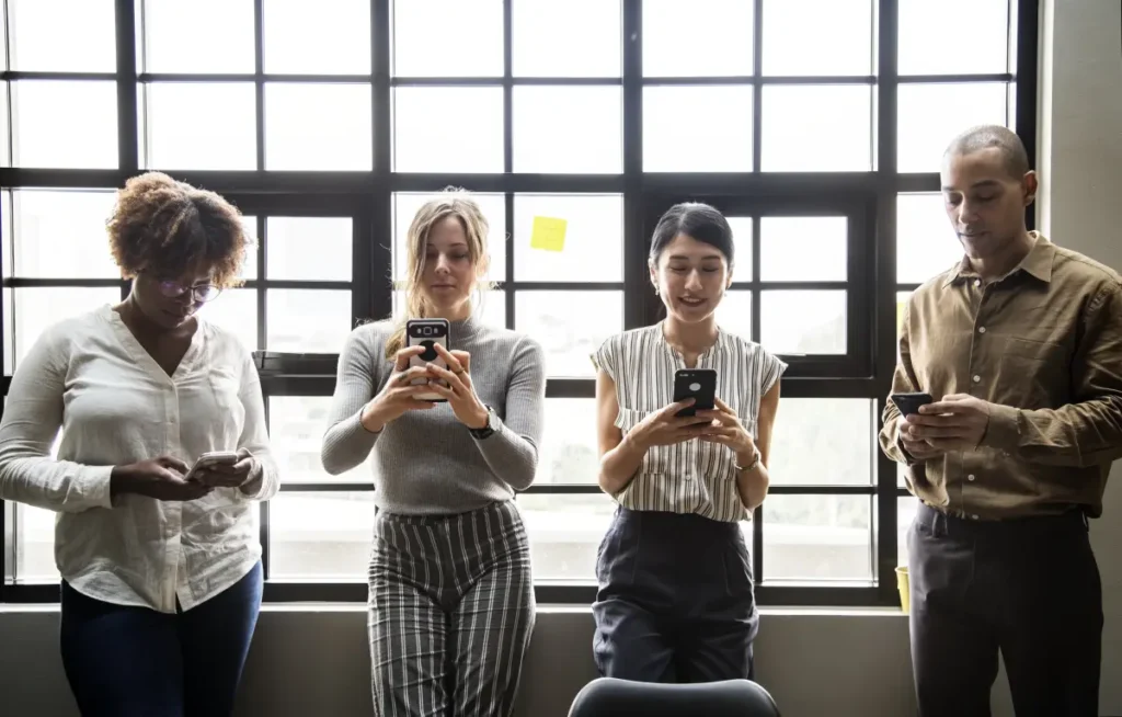 social media People working on social media