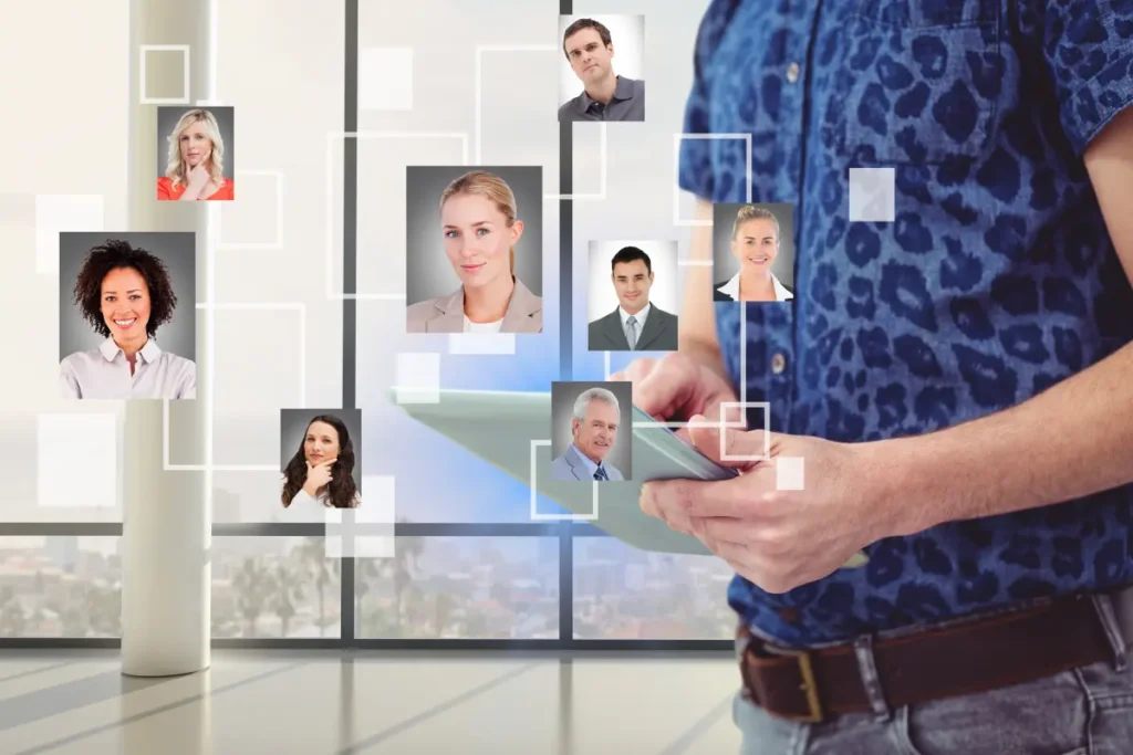 Person working in hiring process